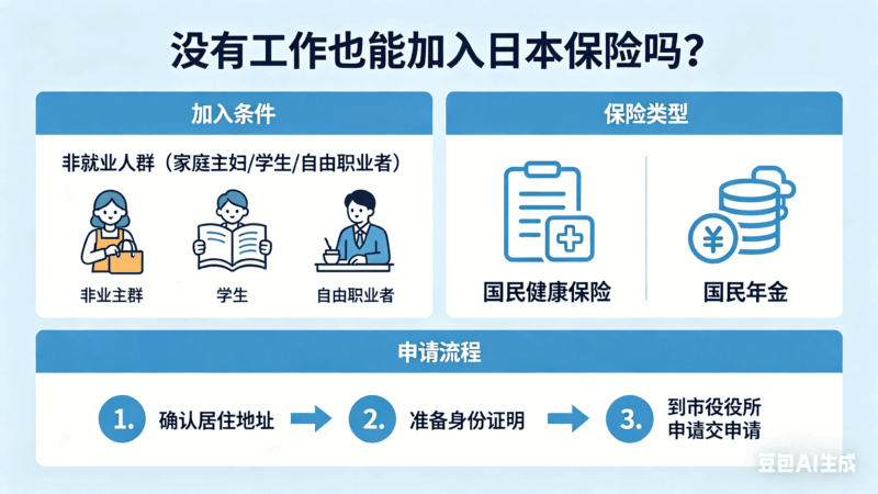 没有工作也能加入日本保险吗？-日本保保网