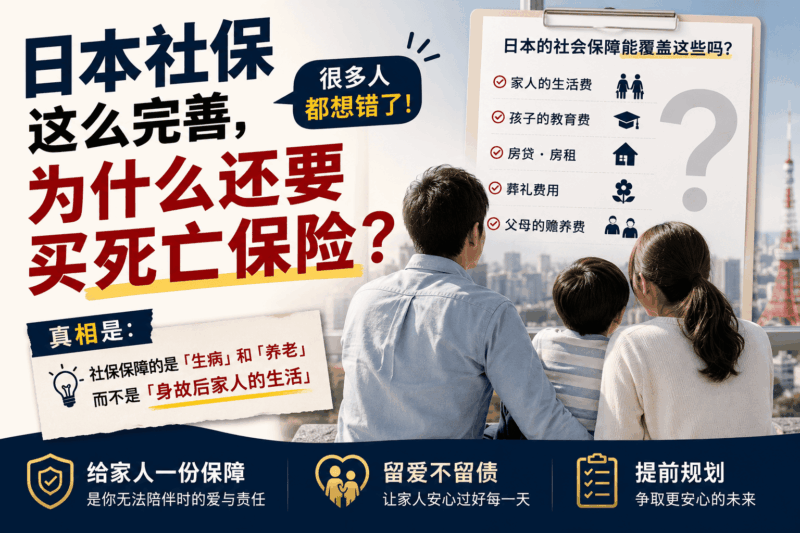 日本社保这么完善，为什么还要买死亡保险？-日本保保网